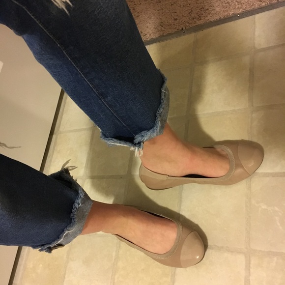 nude comfort flats